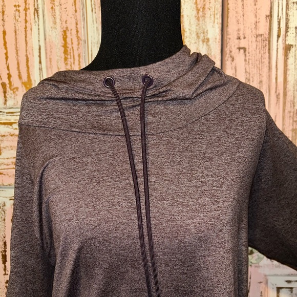 Athleta Burgundy/brown Pullover Hoodie - Picture 4 of 7